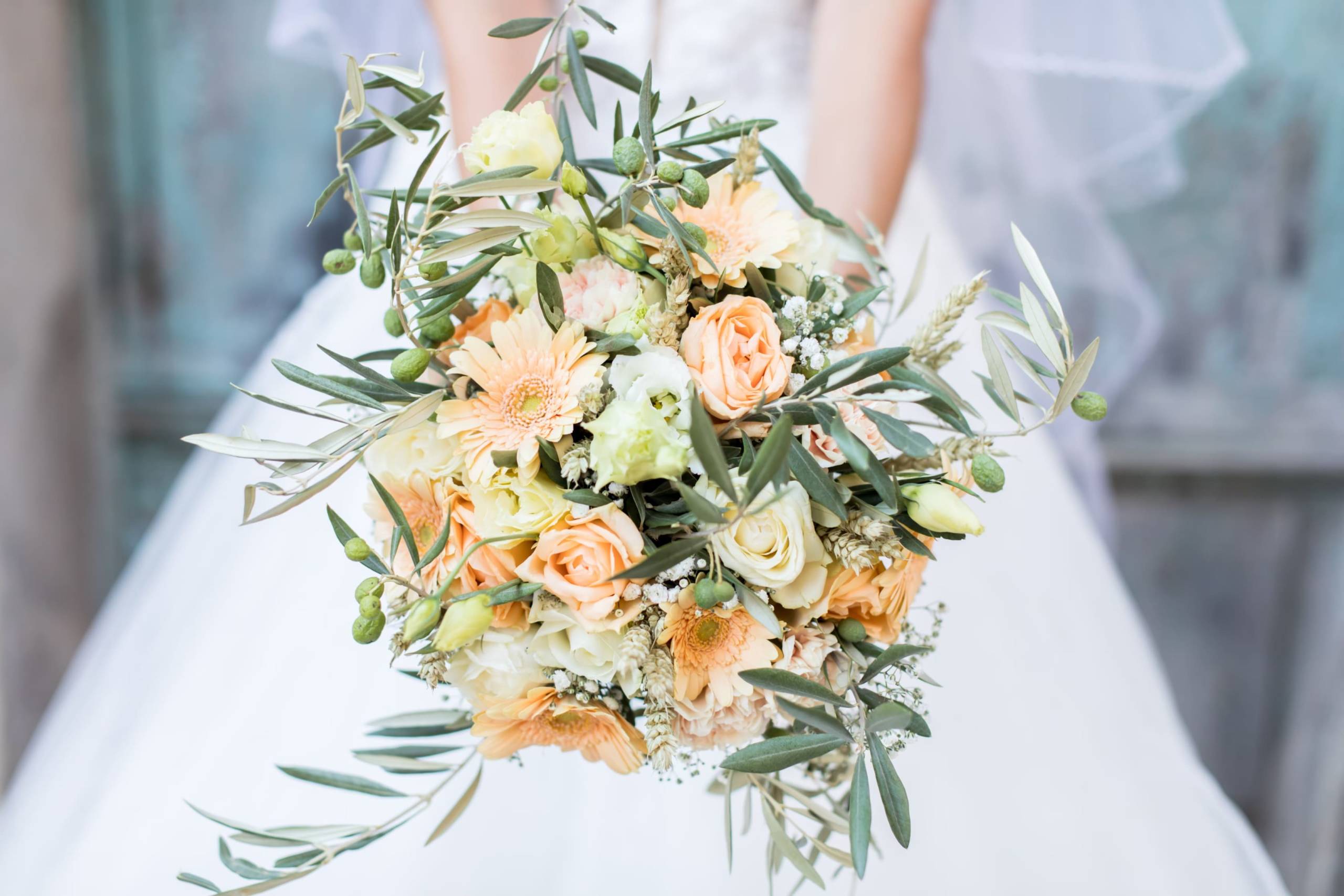 Bouquet de mariée conçue par Plaisir Fleuri